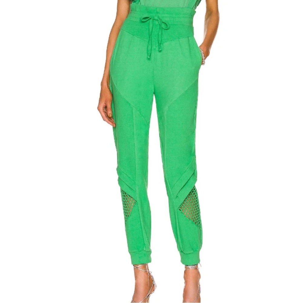 Noam Ridley Sweatpants Womens Size Small S Green High Rise Joggers Revolve